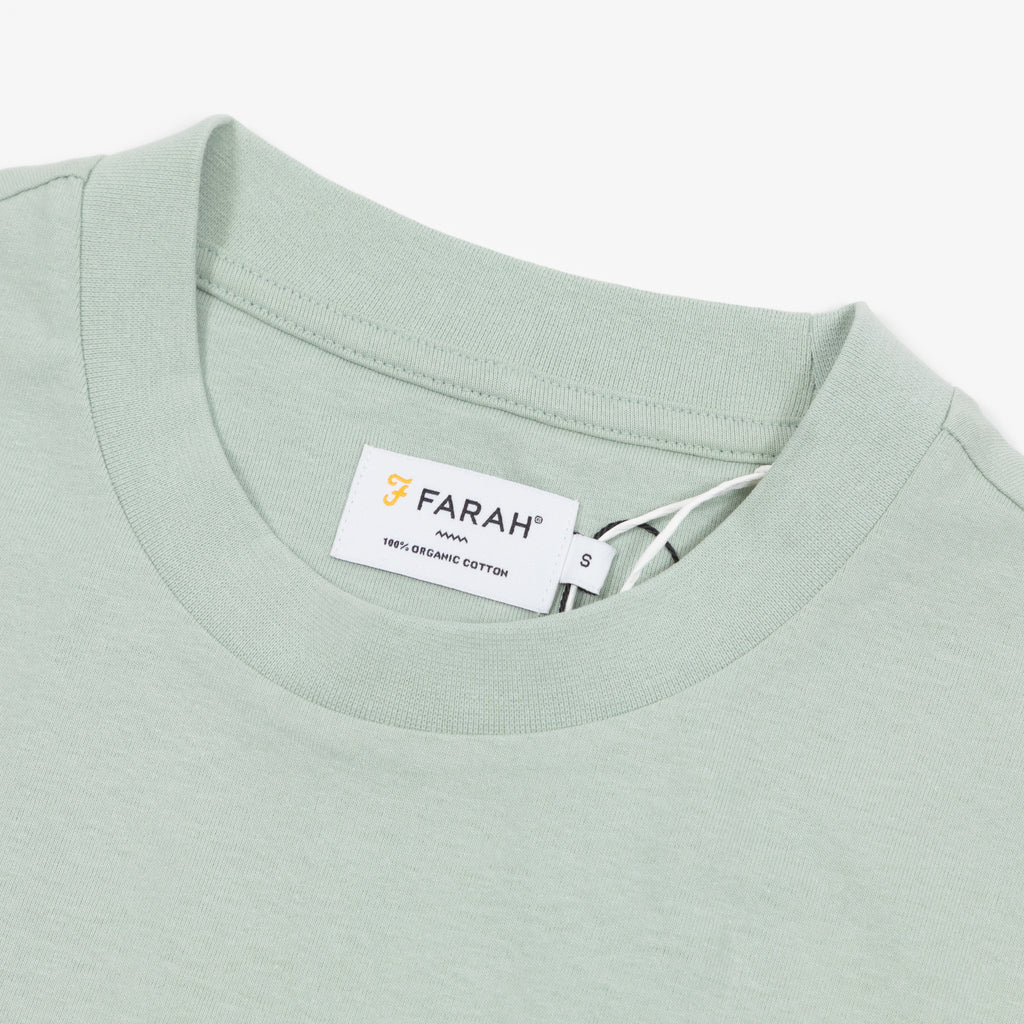 FARAH Stacy Pocket T-Shirt in GROVE GREEN