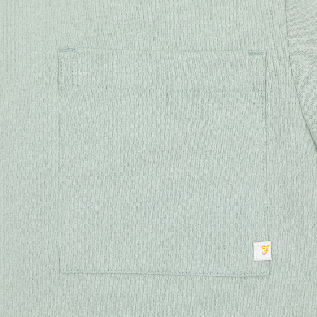 FARAH Stacy Pocket T-Shirt in GROVE GREEN