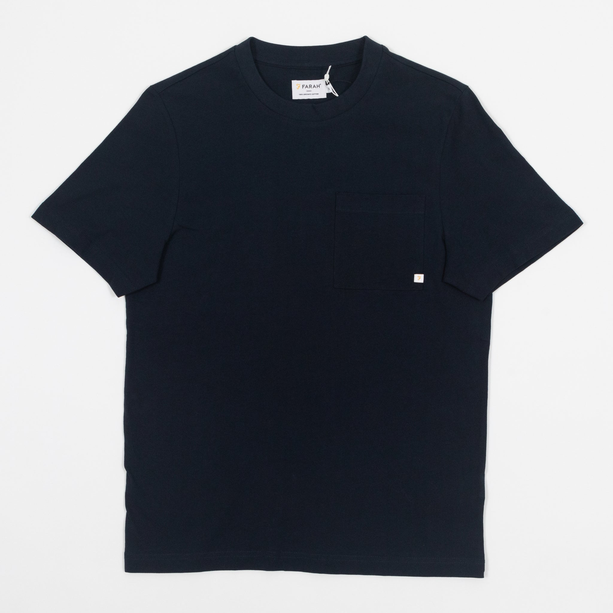 FARAH Stacy Pocket T-Shirt in NAVY