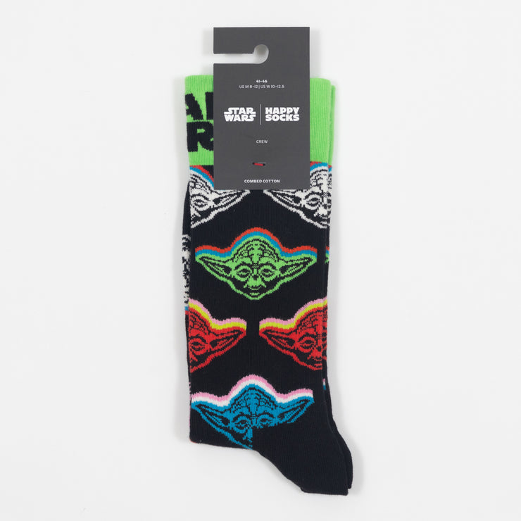HAPPY SOCKS Star Wars Yoda Socks in BLACK