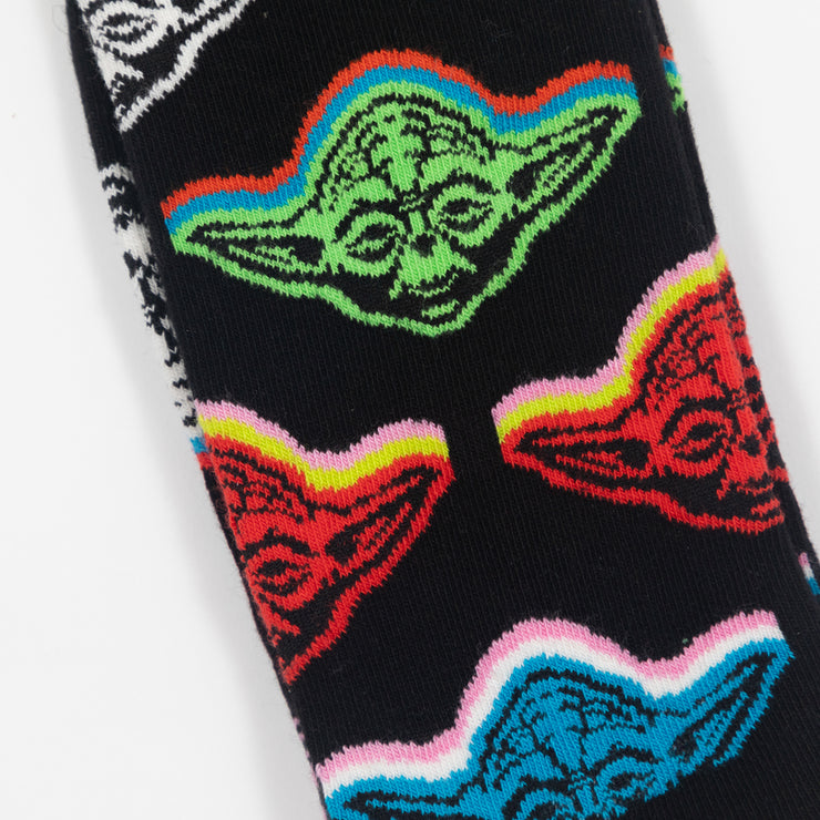 HAPPY SOCKS Star Wars Yoda Socks in BLACK