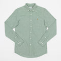 FARAH Steen Long Sleeve Shirt in GREEN MARL