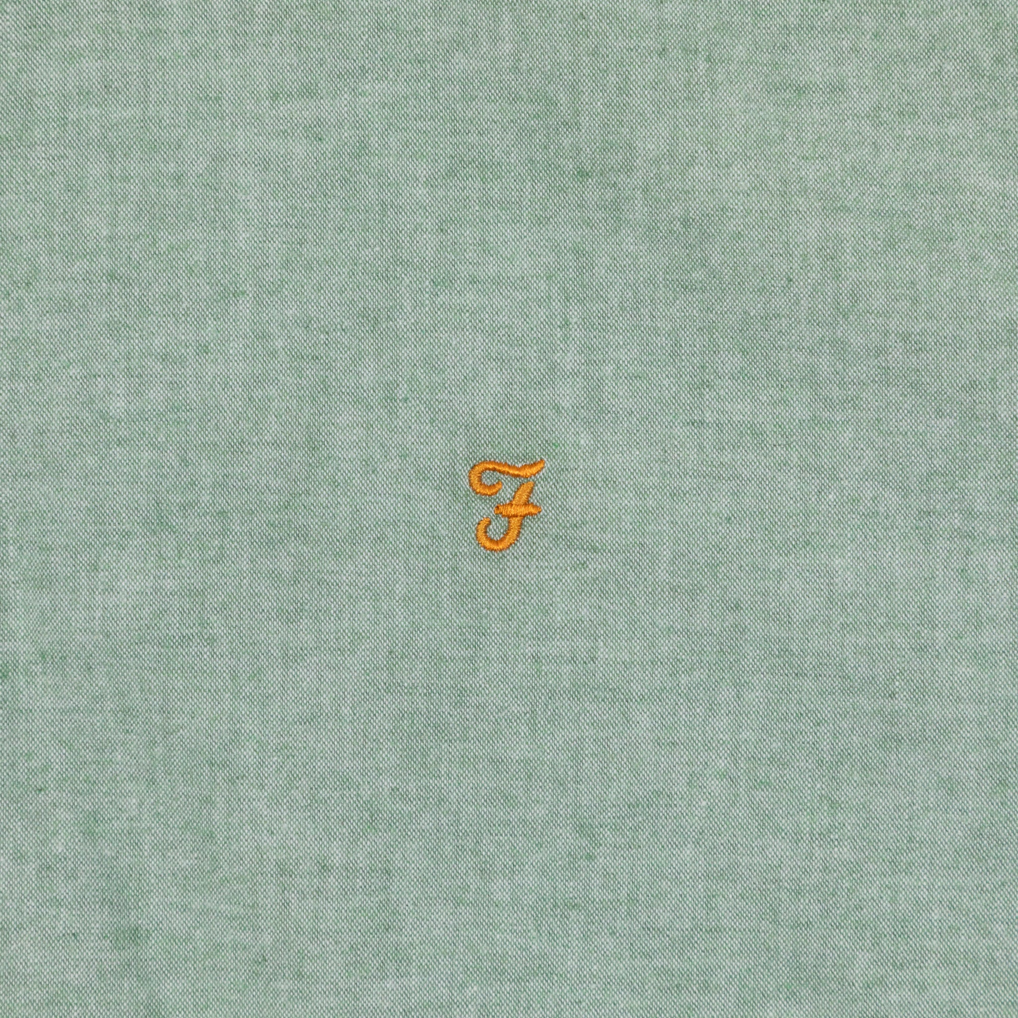 FARAH Steen Long Sleeve Shirt in GREEN MARL