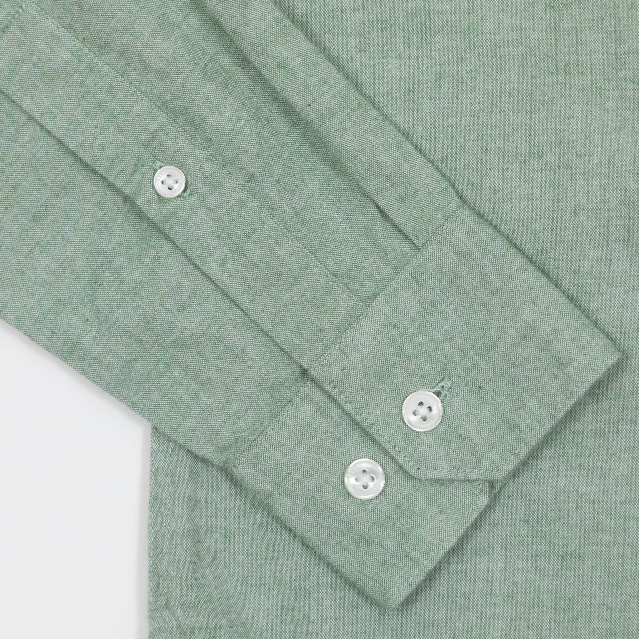 FARAH Steen Long Sleeve Shirt in GREEN MARL