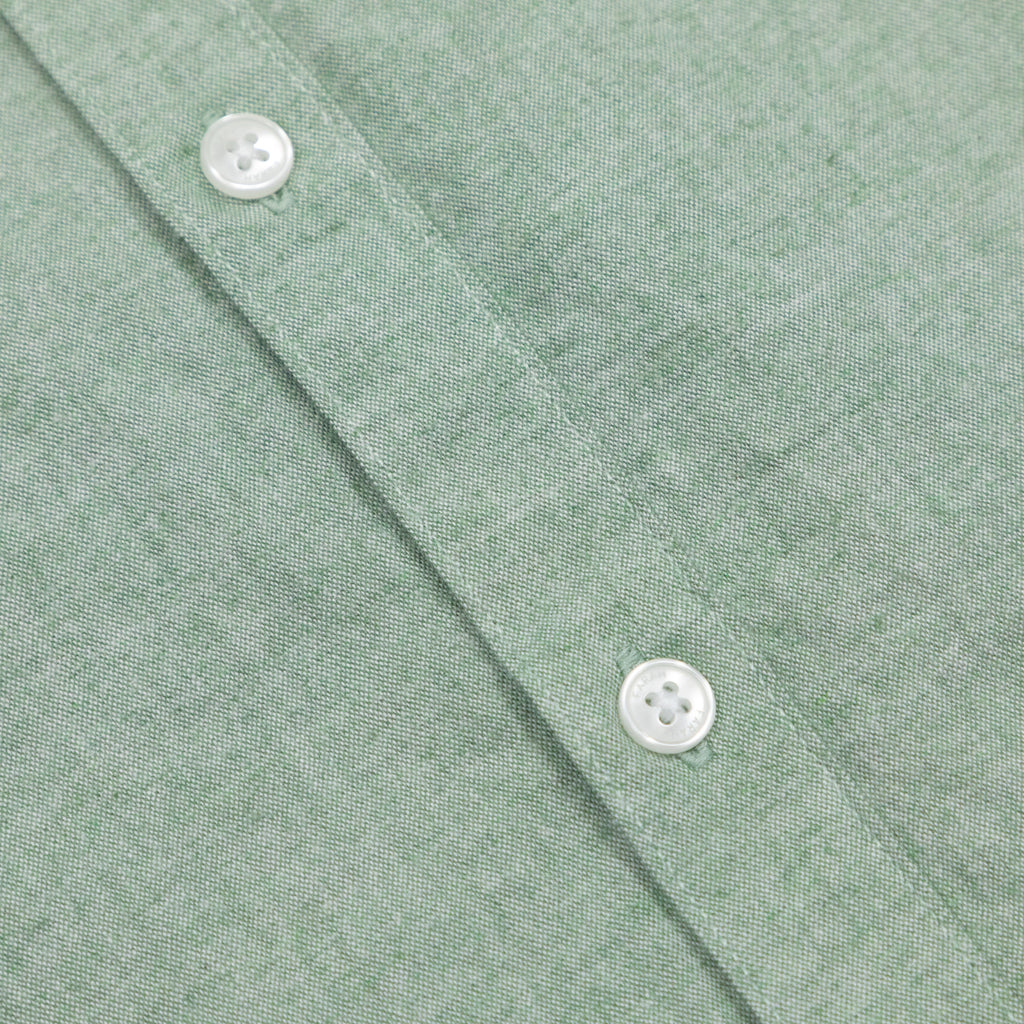 FARAH Steen Long Sleeve Shirt in GREEN MARL