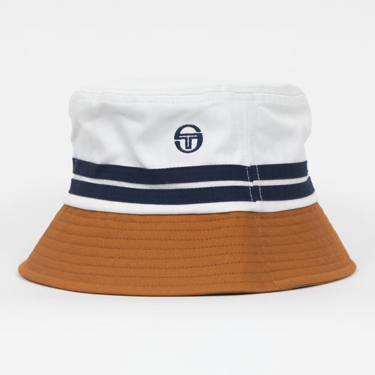 SERGIO TACCHINI Stonewoods Bucket Hat in BROWN & WHITE