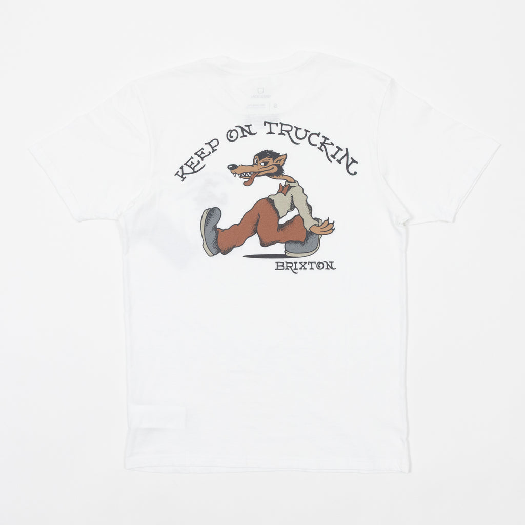 Back graphic on Brixton stride t-shirt