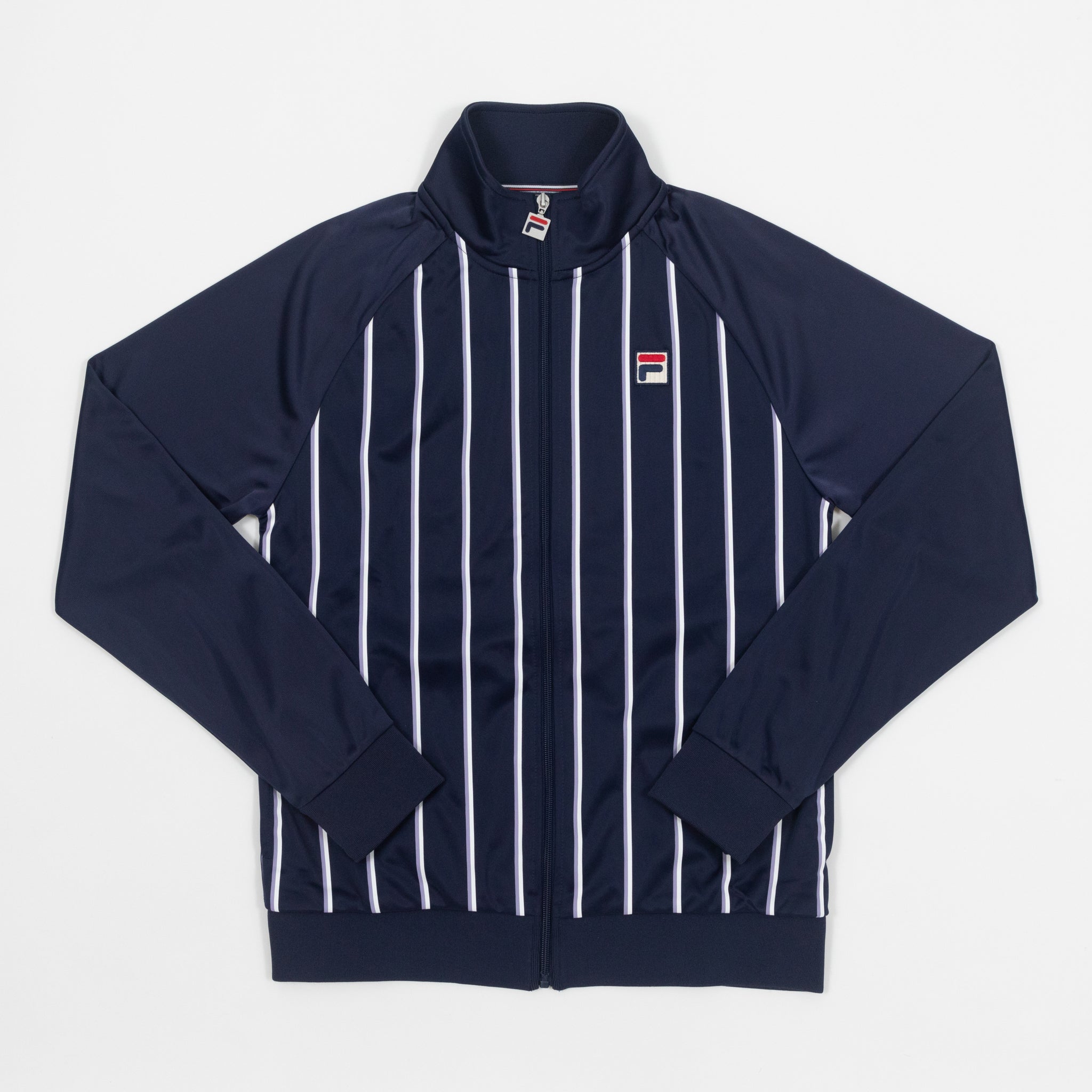 FILA Stripe Track Jacket in NAVY & PURPLE