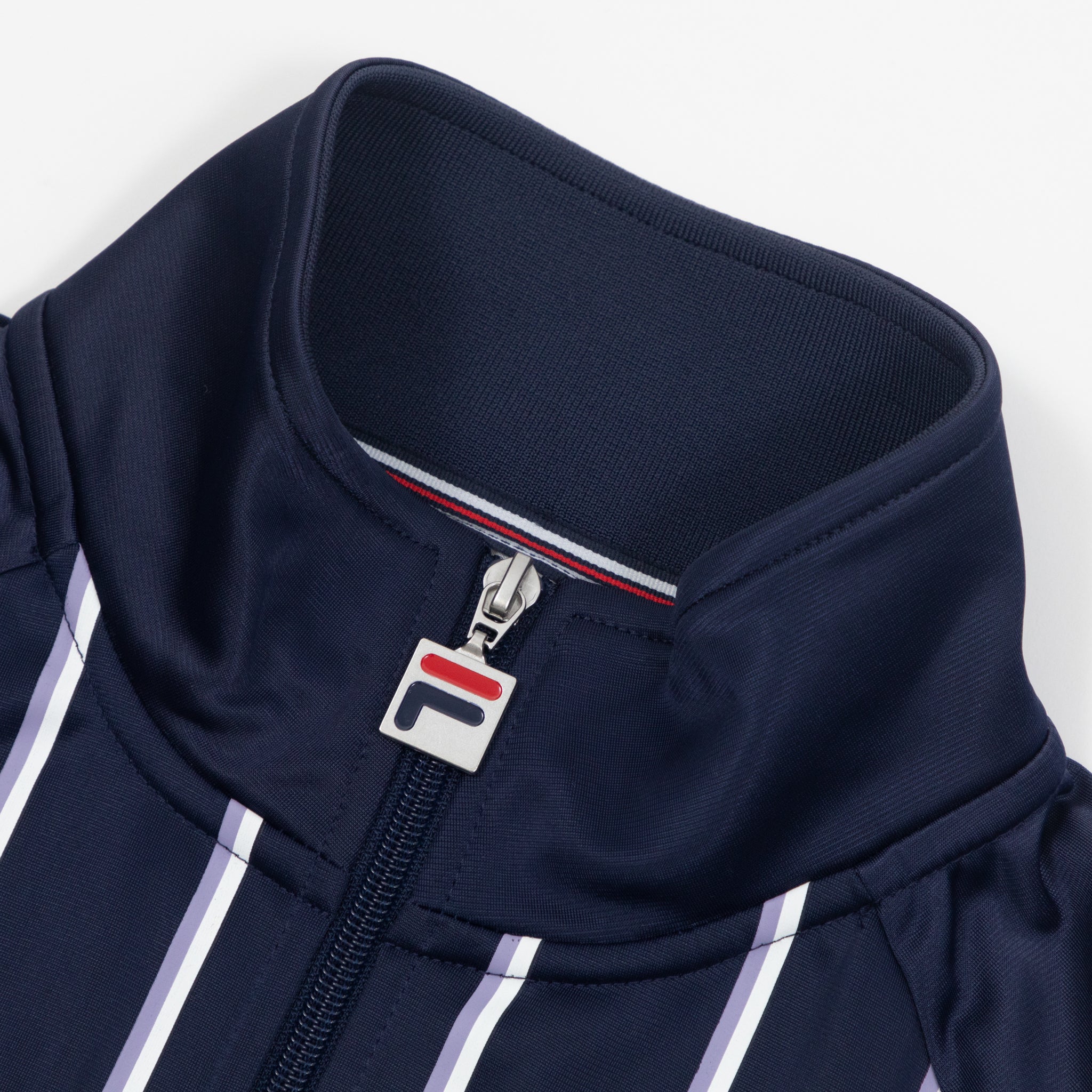 FILA Stripe Track Jacket in NAVY & PURPLE