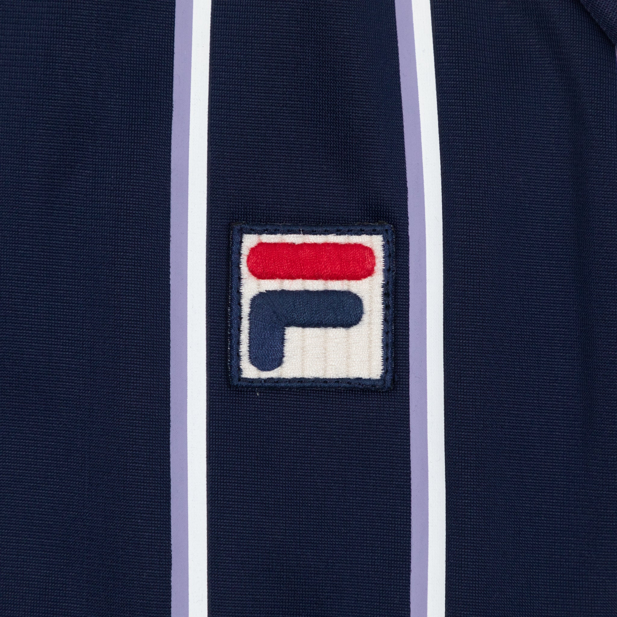 FILA Stripe Track Jacket in NAVY & PURPLE