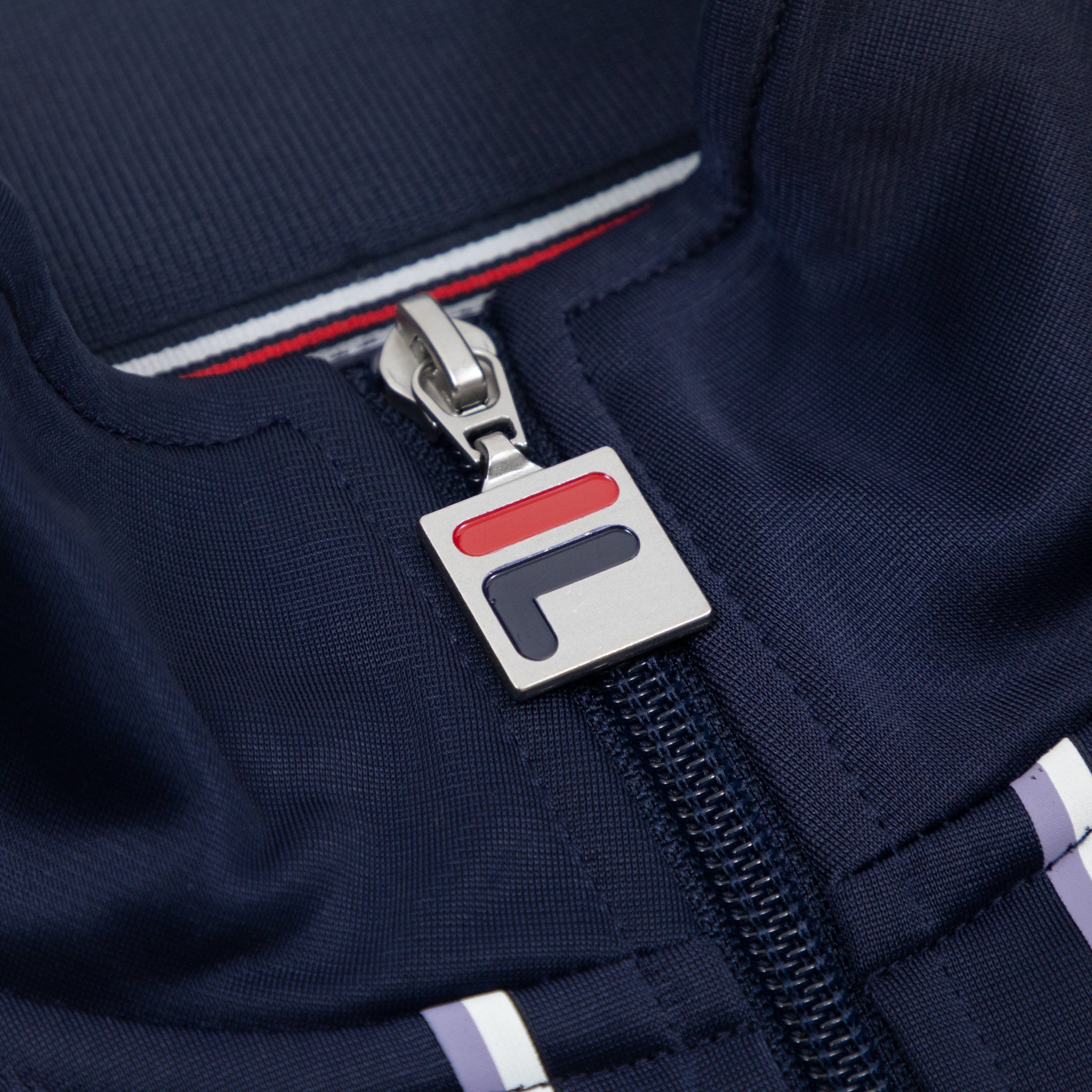 FILA Stripe Track Jacket in NAVY & PURPLE