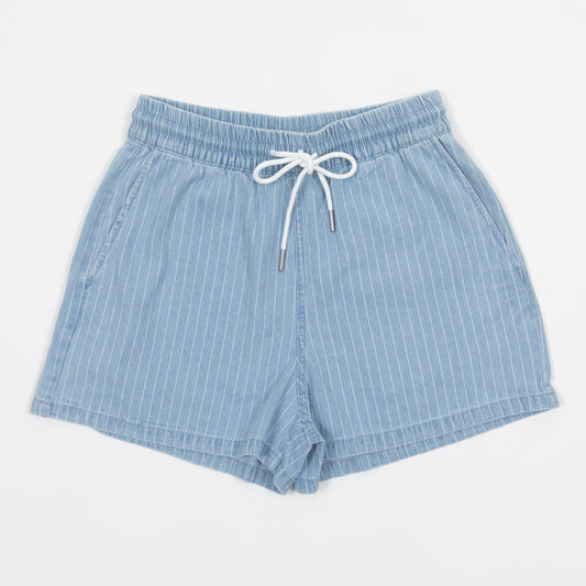 Womens NOISY MAY Stripe Shorts in BLUE