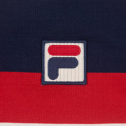 FILA Matteo Striped Rugby Polo Shirt in RED & NAVY