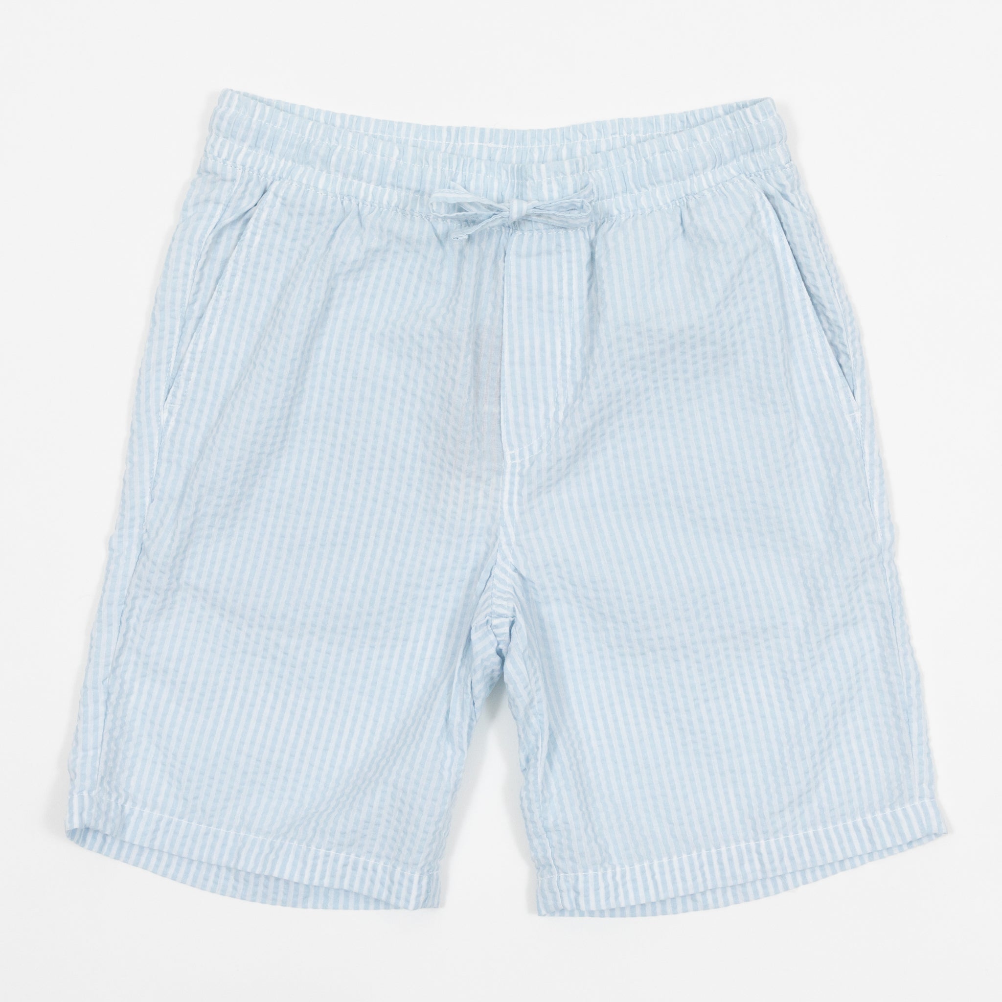 JACK & JONES Striped Textured Shorts in LIGHT BLUE