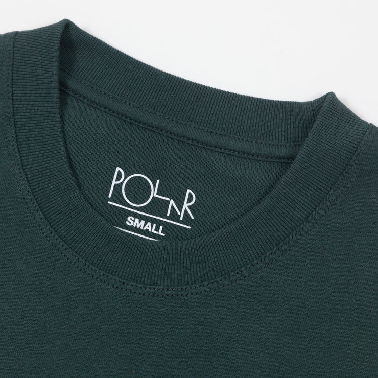 POLAR SKATE CO. Stroke Logo T-Shirt in GREEN