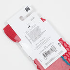 HAPPY SOCKS Structure Slinky Mini Crew Socks in RED