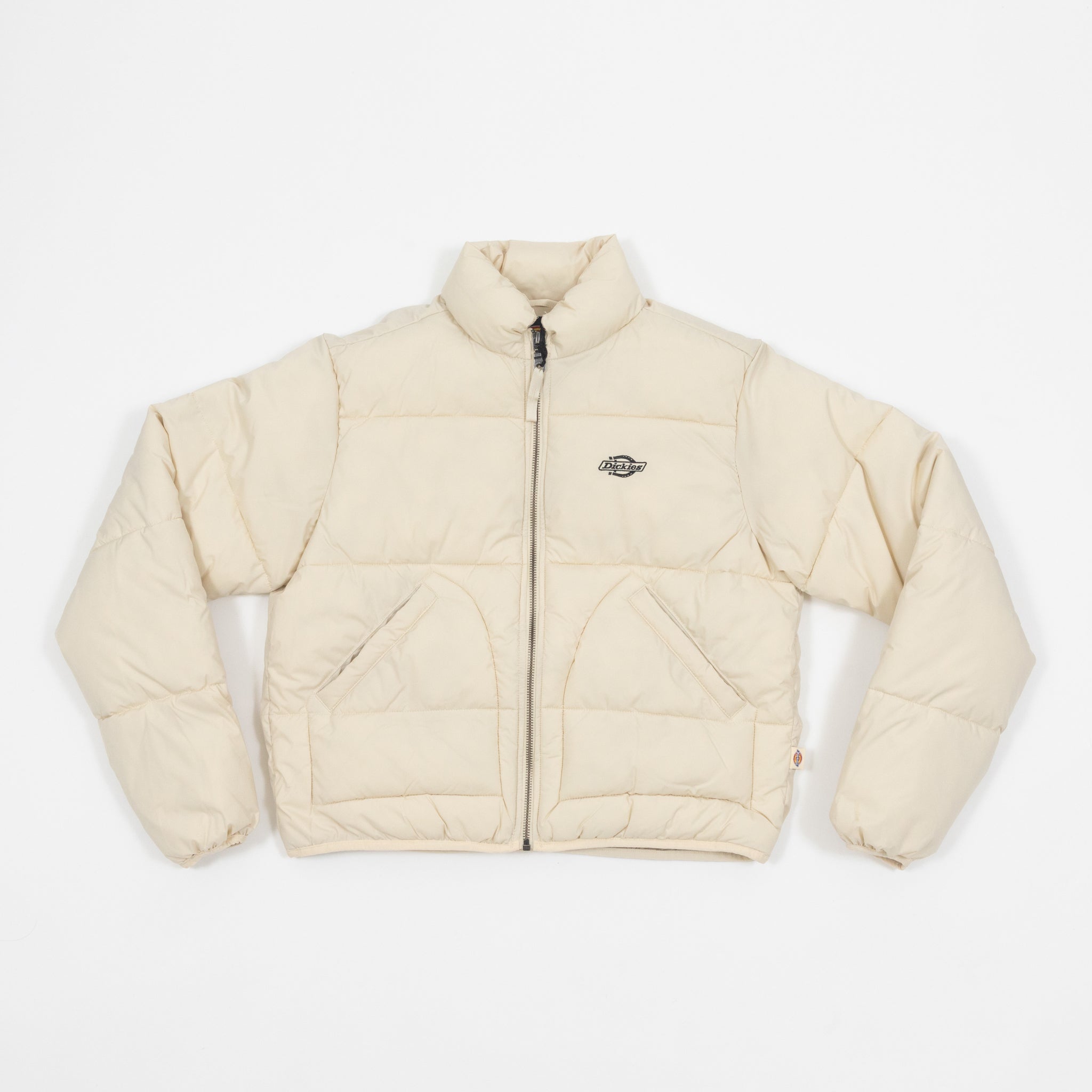 Womens DICKIES Summerdale Puffer Coat in CREAM