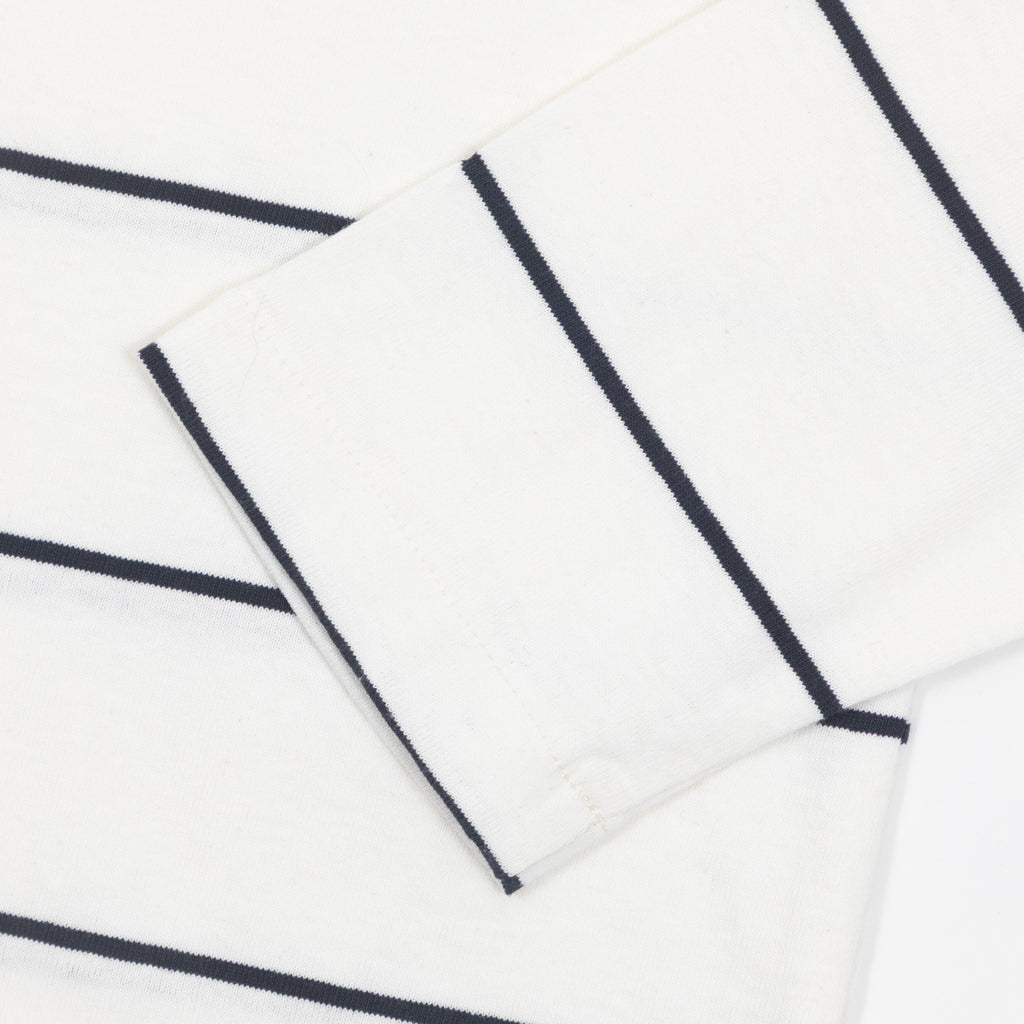 DICKIES Summerdale Rugby Shirt in CREAM & NAVY