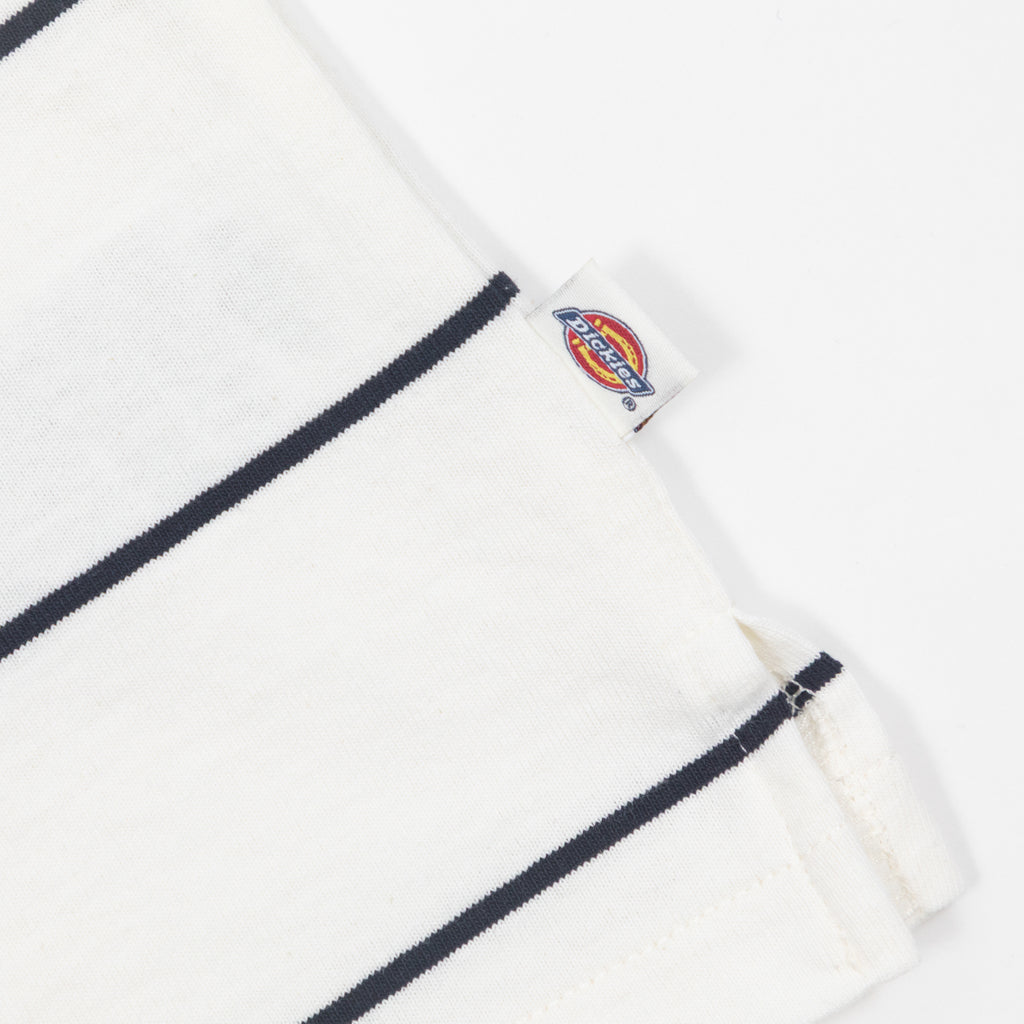 DICKIES Summerdale Rugby Shirt in CREAM & NAVY