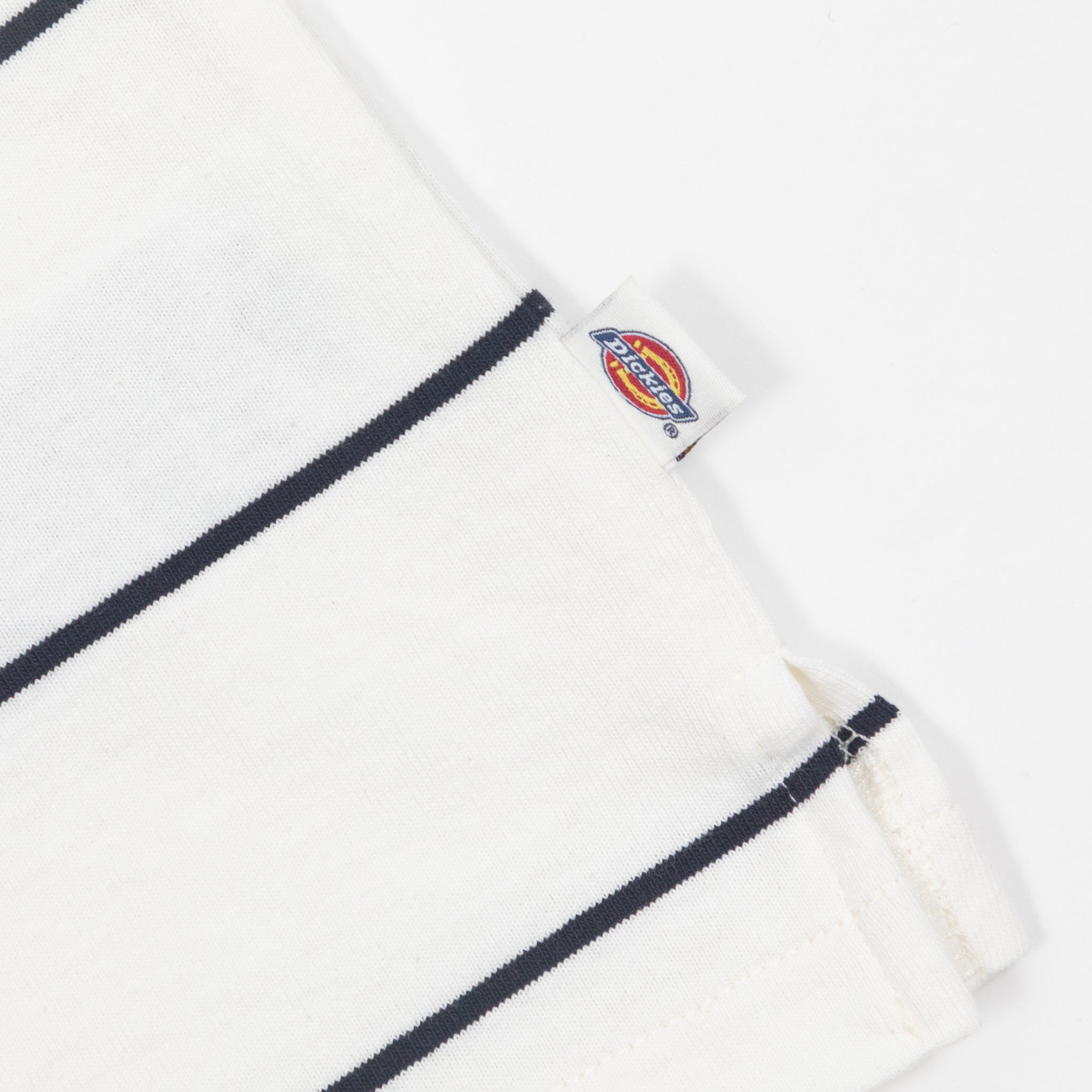 DICKIES Summerdale Rugby Shirt in CREAM & NAVY