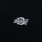 Dickies logo on a black t-shirt