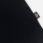 Dickies logo tab on black t-shirt