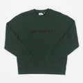 Womens CARHARTT Sweatshirt in SYCARMORE TREE / RONDO