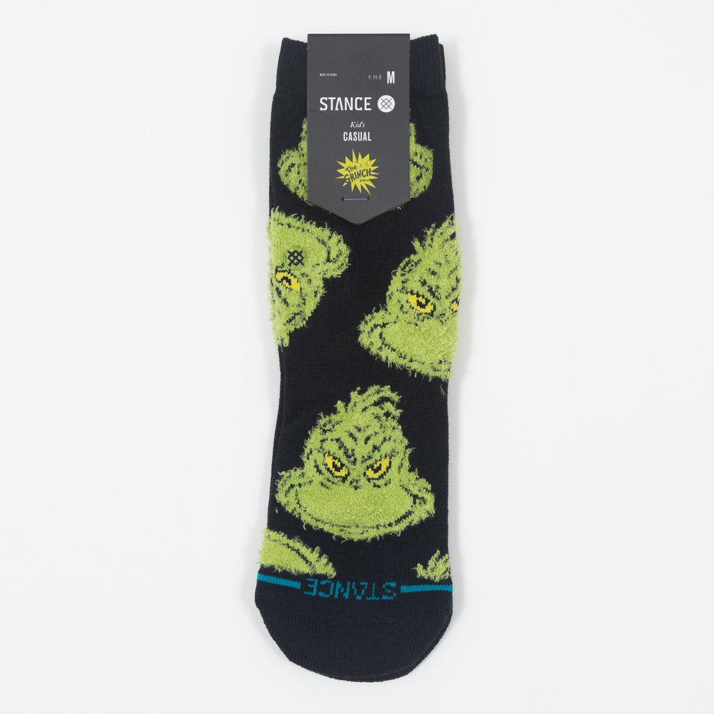 Kids STANCE X THE GRINCH Mean One Socks in BLACK
