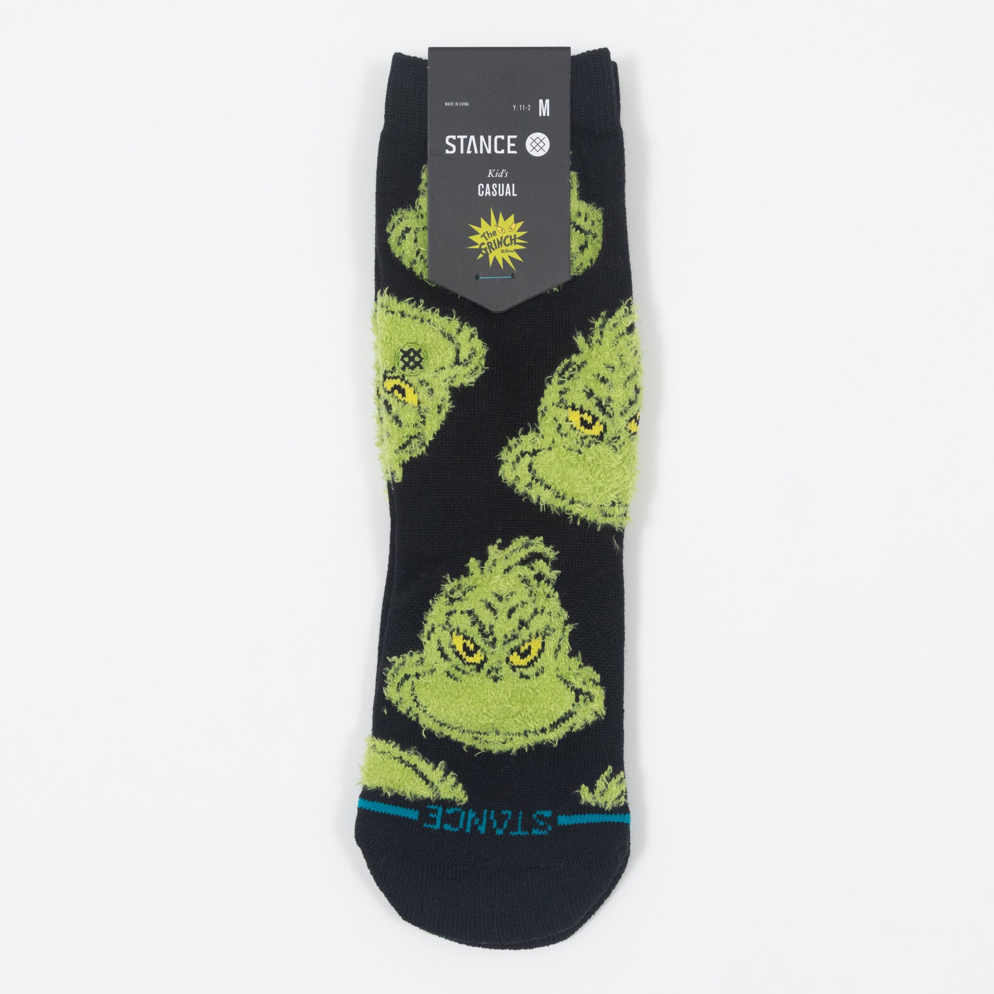 Kids STANCE X THE GRINCH Mean One Socks in BLACK