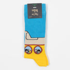 HAPPY SOCKS X THE BEATLES Yellow Submarine Socks in YELLOW & BLUE