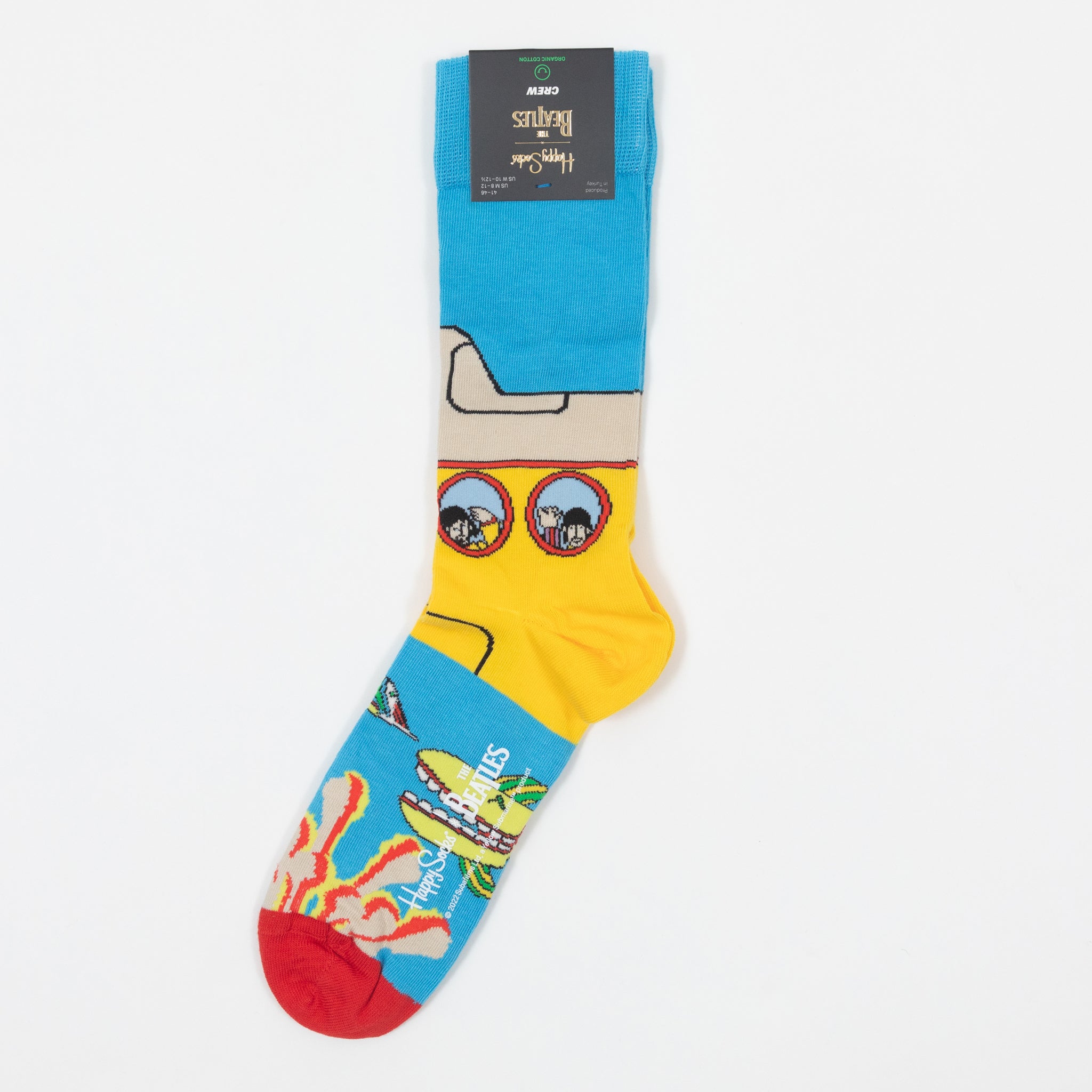 HAPPY SOCKS X THE BEATLES Yellow Submarine Socks in YELLOW & BLUE