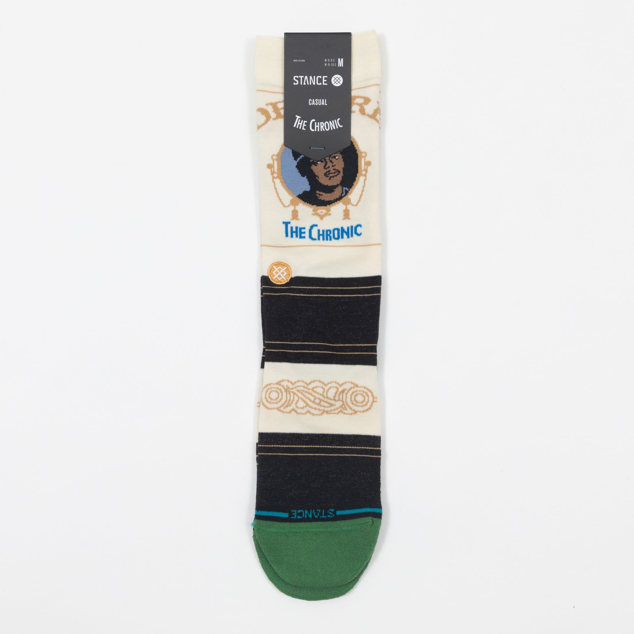STANCE X THE CHRONIC Crew Socks in BLACK