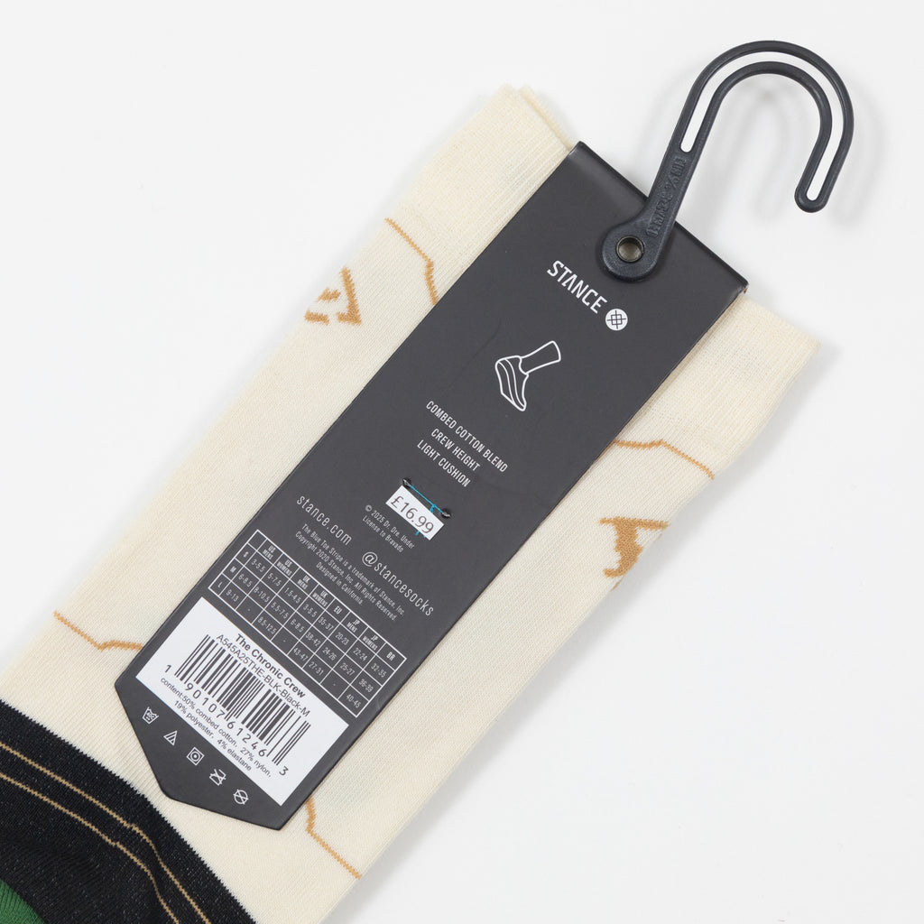 STANCE X THE CHRONIC Crew Socks in BLACK