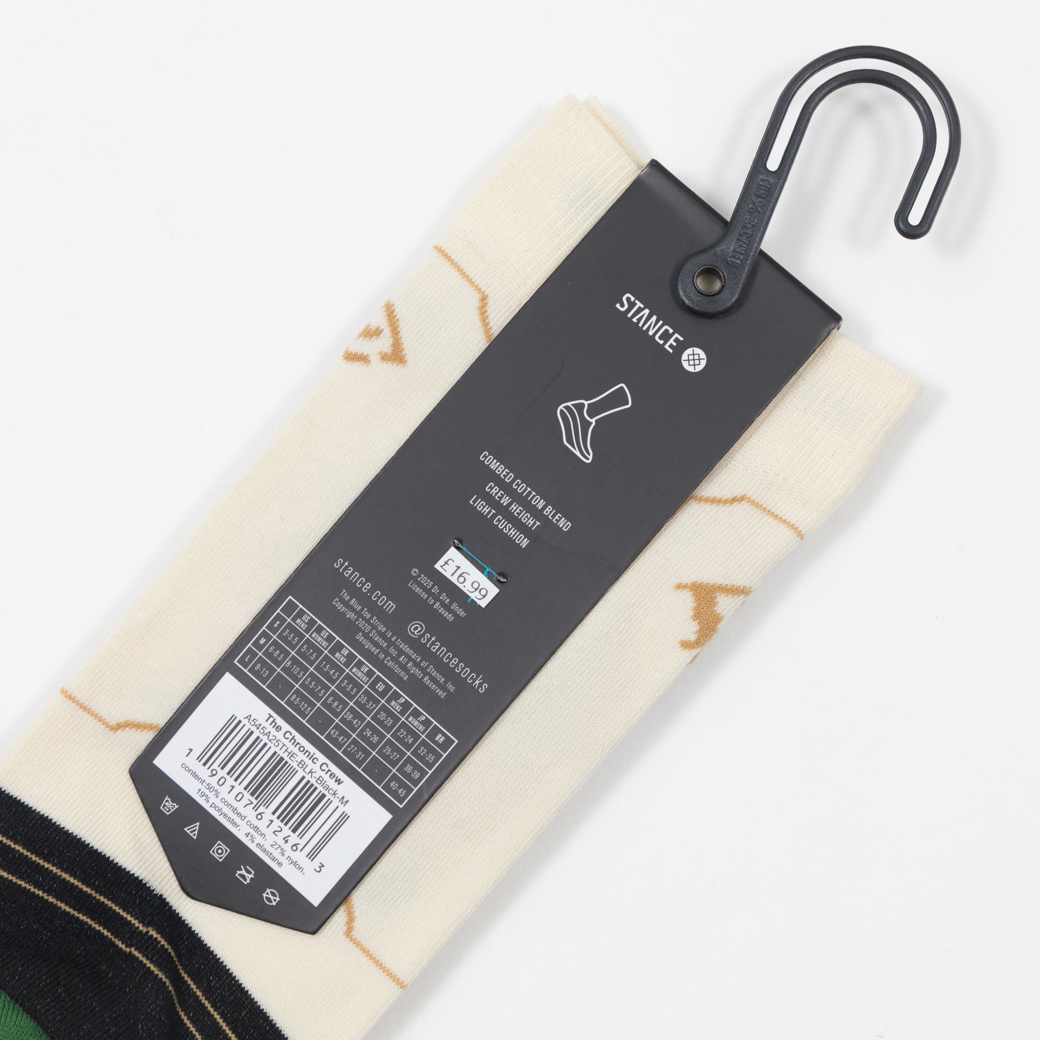 STANCE X THE CHRONIC Crew Socks in BLACK