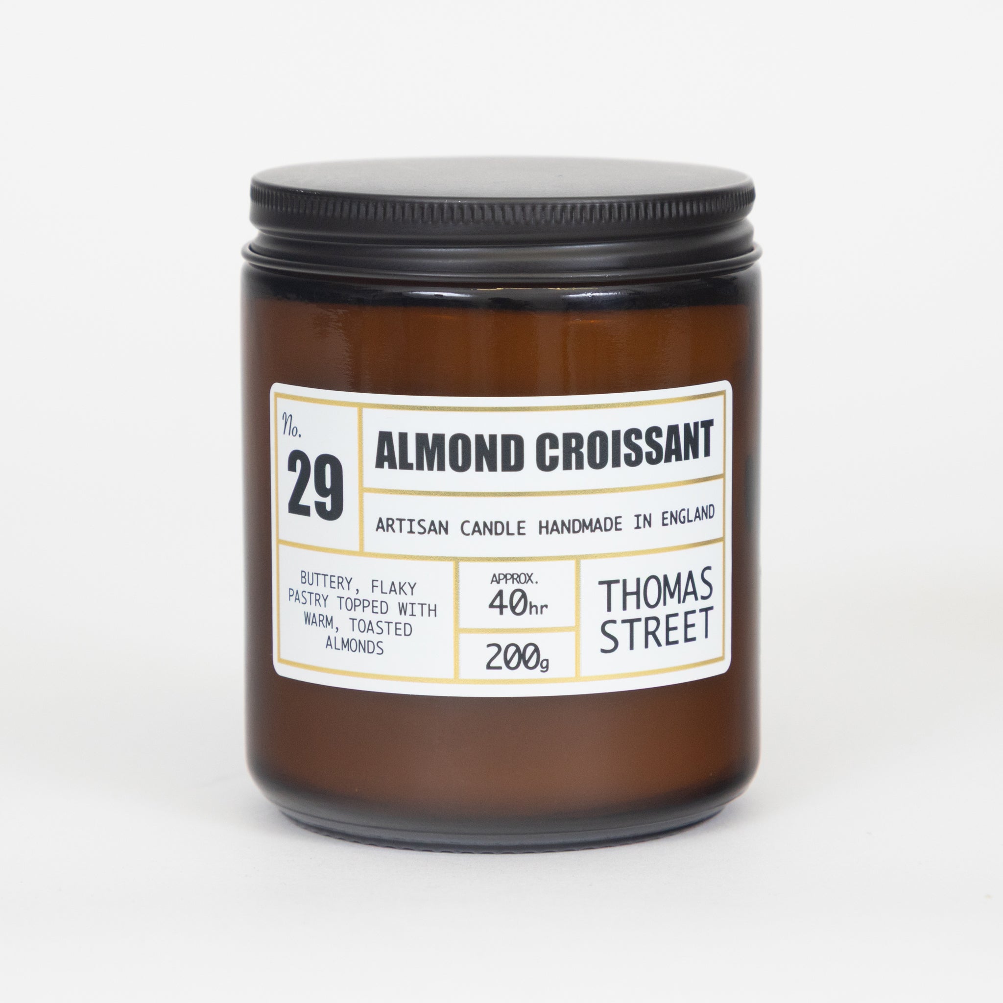 THOMAS STREET CANDLES #29 Almond Croissant Scented Candle (200g)