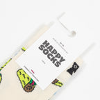 HAPPY SOCKS Taco Socks in WHITE