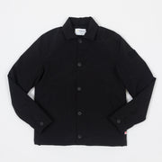 FARAH Telex Overshirt Coat in BLACK