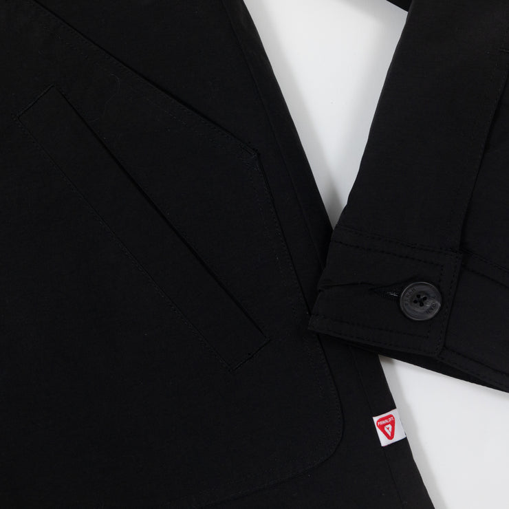 FARAH Telex Overshirt Coat in BLACK