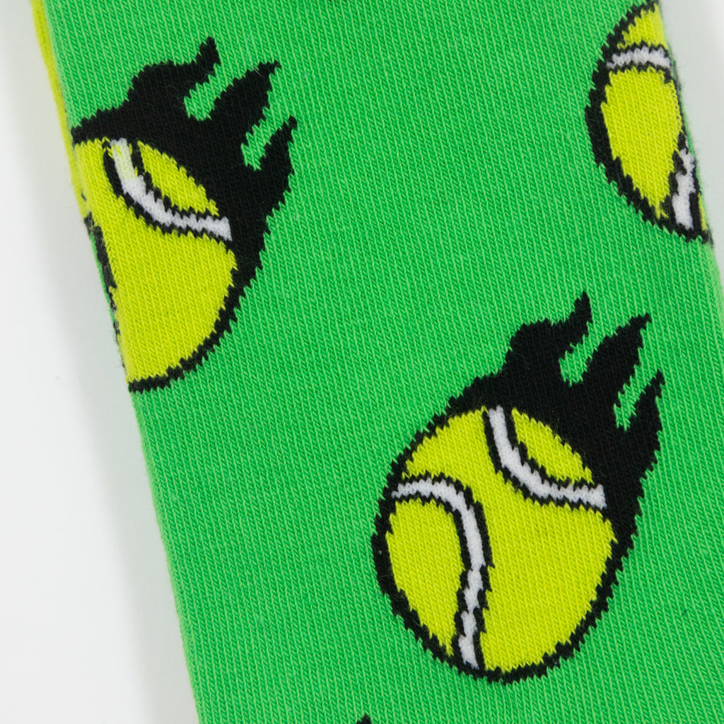 HAPPY SOCKS Tennis Ball Socks in GREEN