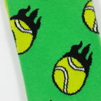 HAPPY SOCKS Tennis Ball Socks in GREEN