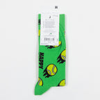 HAPPY SOCKS Tennis Ball Socks in GREEN