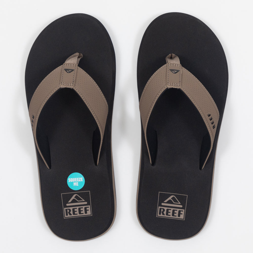REEF The Layback Sandals in BLACK & BEIGE