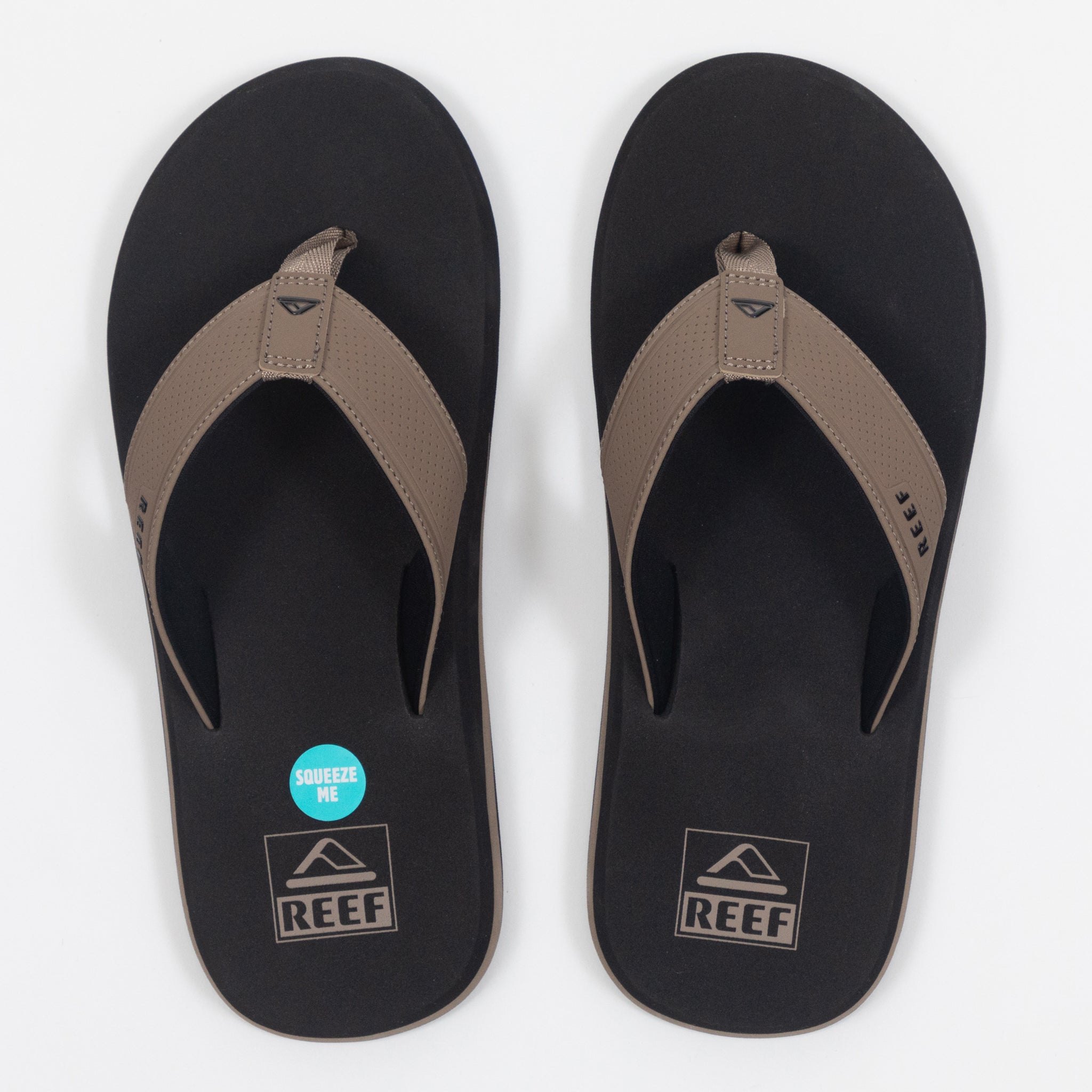 REEF The Layback Sandals in BLACK & BEIGE