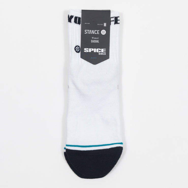 Womens STANCE The Spice Girls Socks in WHITE