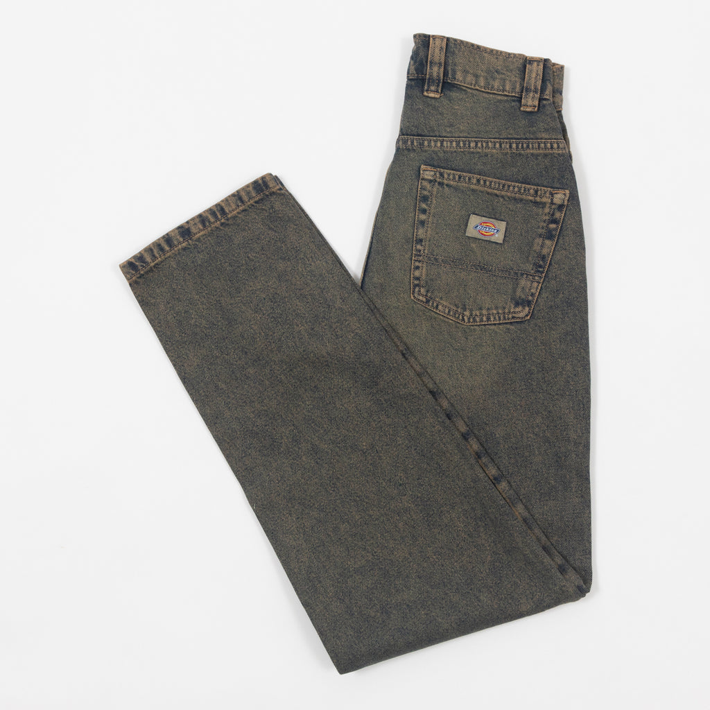 Womens DICKIES Thomasville Denim Pant in YELLOW FADE INDIGO