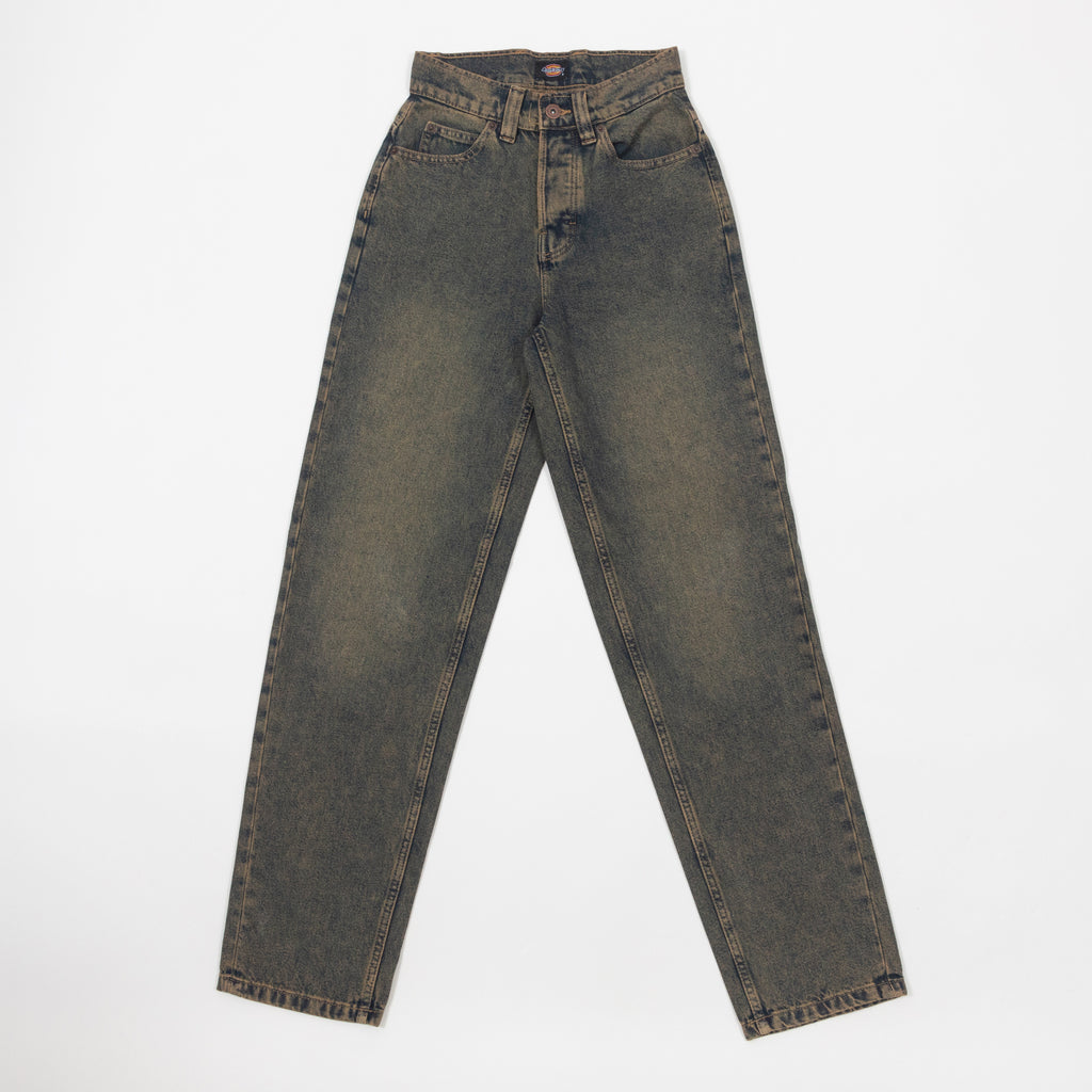 Womens DICKIES Thomasville Denim Pant in YELLOW FADE INDIGO
