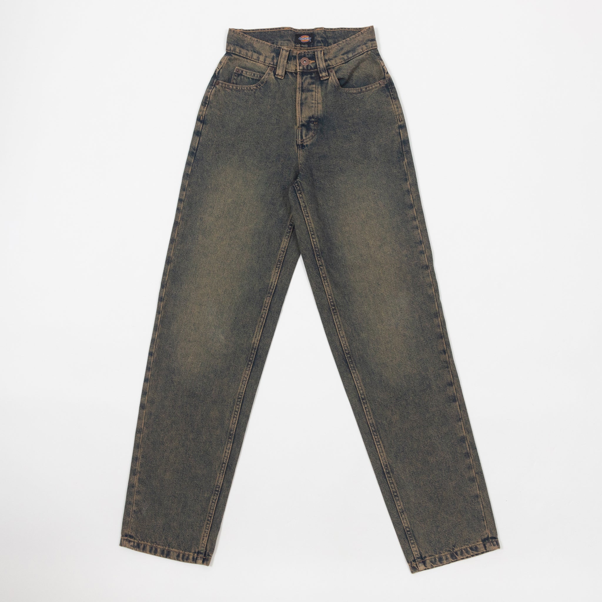 Womens DICKIES Thomasville Denim Pant in YELLOW FADE INDIGO