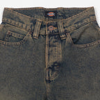 Womens DICKIES Thomasville Denim Pant in YELLOW FADE INDIGO
