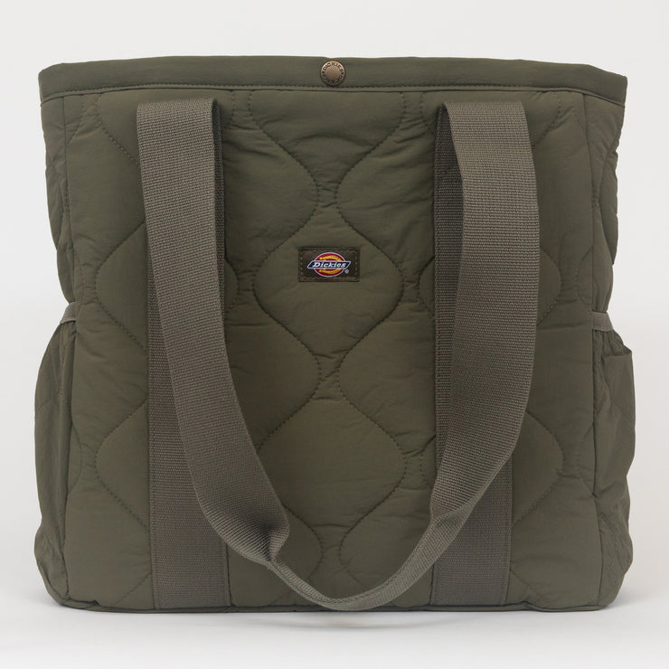 DICKIES Thorsby Quilted Tote Bag in GREEN