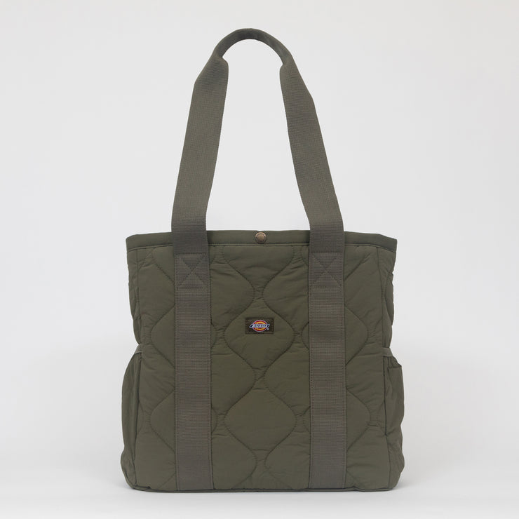 DICKIES Thorsby Quilted Tote Bag in GREEN